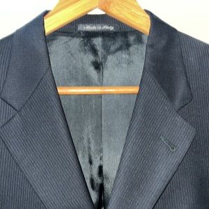 3-button, black pin-stripe suit by Murano (42R, 32x34)